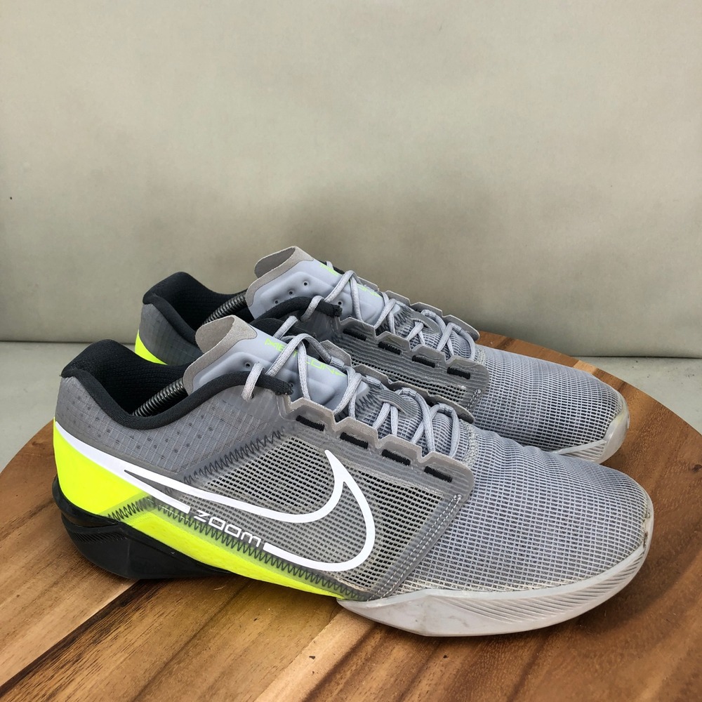 Nike Metcon Turbo 2 Mens Training Shoes Grey Volt DH3392-001 Size 12 Workout Gym